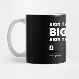 Sign The Contract Big ny Boxer Box Boxing Event 2024 Mug